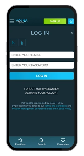 Volna Casino login